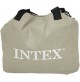 Intex 64132 Materasso Durabeam Pillow Rest Deluxe Singolo Bicolor con Tecnologia Fiber 612, Grigio/Blu, 99 x 191 x 42 cm